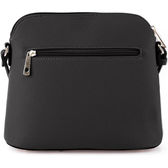 Lightweight Medium Dome Crossbody Bag Shoulder Bag with Tassel adjustable Strap - Picture 5 of 6